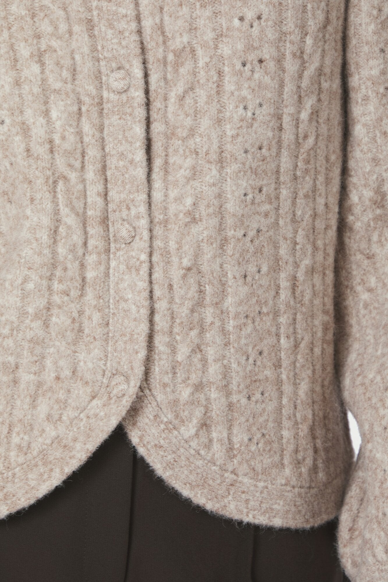 Koteas Cable cardigan - Beige Melange